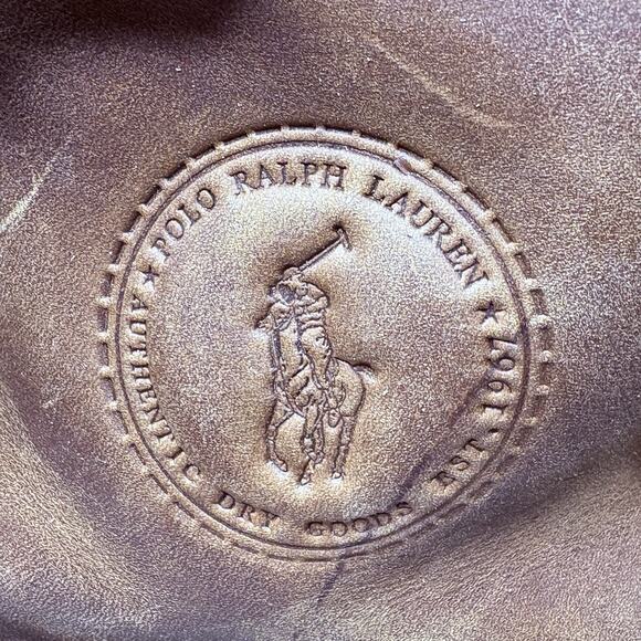 Polo Ralph Lauren Mens Boots Maurice Strap Buckle Brown Leather Combat Size 11 D - Picture 6 of 9
